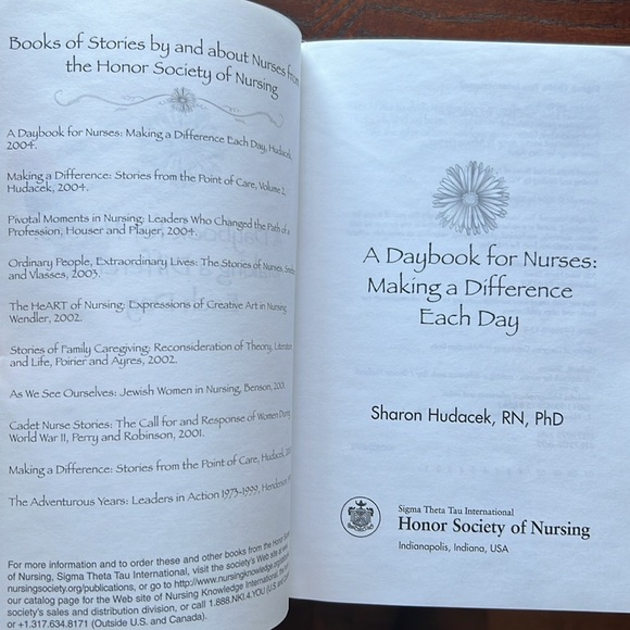 ‘A Daybook for Nurses’, by Sharon Hudacek. Monthly & Daily Inspirational Quotes. - Picture 10 of 10